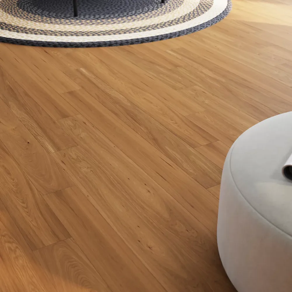 GoodHome Parquet massif à coller Visby L en chêne huilé blond- Parquet Massif|Voir Tous Les Parquets
