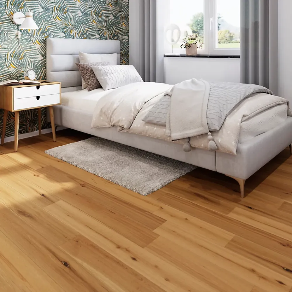 GoodHome Parquet Massif|Voir Tous Les Parquets<Parquet massif à coller Visby S en chêne huilé blond