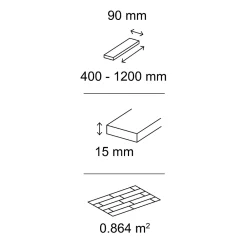 GoodHome Parquet Massif|Voir Tous Les Parquets<Parquet massif à coller Visby S en chêne huilé blond