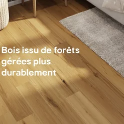 GoodHome Parquet Massif|Voir Tous Les Parquets<Parquet massif à coller Visby S en chêne huilé blond