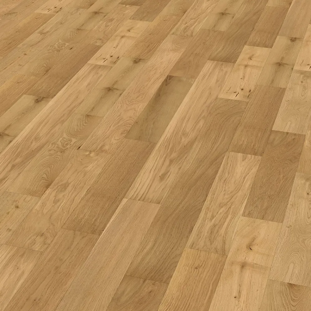 Woodbord Voir Tous Les Parquets|Parquet Massif<Parquet Massif Bois de Chêne Verni Mat - 18x125x400-1200mm - 1,8 m² - Aspect Rustic