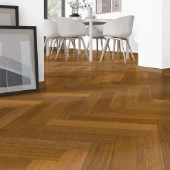 Woodbord Parquet Massif Bois de Merbau Verni Baton Rompu - 15x90x540mm - 0,583 m²- Parquet Massif|Voir Tous Les Parquets