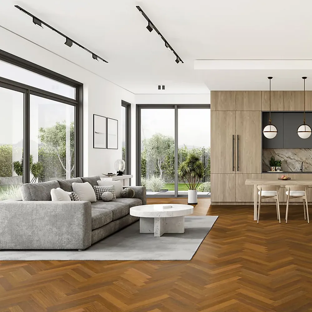 Woodbord Parquet Massif Bois de Merbau Verni Baton Rompu - 15x90x540mm - 0,583 m²- Parquet Massif|Voir Tous Les Parquets