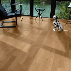 Deschaumes Parquet Naofloor Chêne Massif Verni Naturel l. 11,5cm - Ep. 13mm - Fabrication Française - Choix Premier Bis- Parquet Massif|Voir Tous Les Parquets