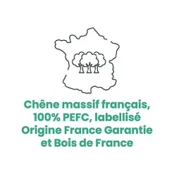 Deschaumes Parquet Massif|Voir Tous Les Parquets<Parquet Naofloor Chêne Massif Verni Naturel l. 11,5cm - Ep. 13mm - Fabrication Française - Choix Authentique