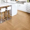Premibel Parquet Parquet Point de Hongrie Chêne contrecollé verni brossé Pr Bis Naturel Cheltenham 125x15X780mm - 4mm de couche d'usure- Voir Tous Les Parquets|Parquet Contrecollé