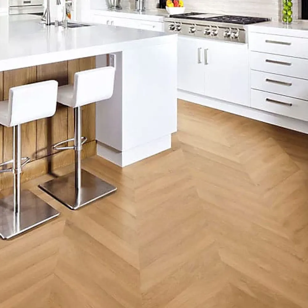 Premibel Parquet Parquet Point de Hongrie Chêne contrecollé verni brossé Pr Bis Naturel Cheltenham 125x15X780mm - 4mm de couche d'usure- Voir Tous Les Parquets|Parquet Contrecollé
