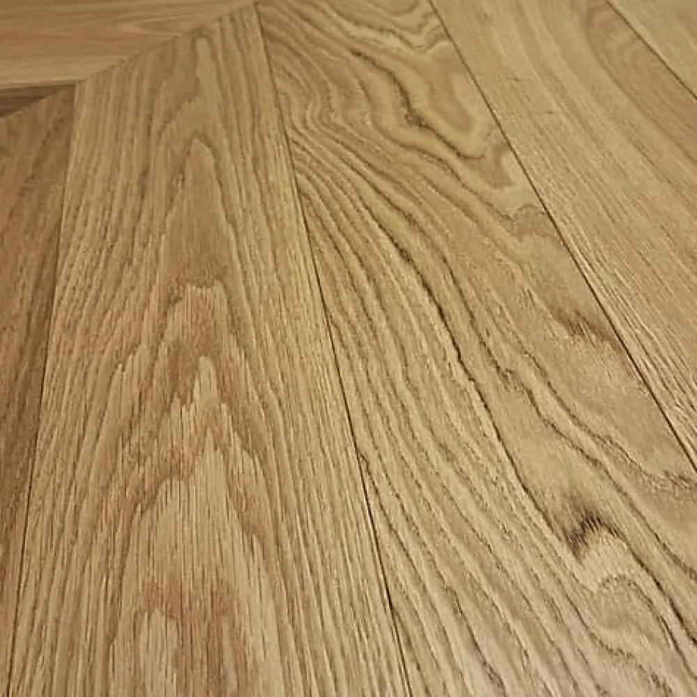 Premibel Parquet Parquet Point de Hongrie Chêne contrecollé verni brossé Pr Bis Naturel Cheltenham 125x15X780mm - 4mm de couche d'usure- Voir Tous Les Parquets|Parquet Contrecollé