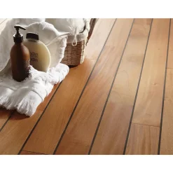 Aelle Carrelage Parquet Massif|Voir Tous Les Parquets<Parquet pont de bateau avec joint de PU intégré en Acajou STEPHANIE
