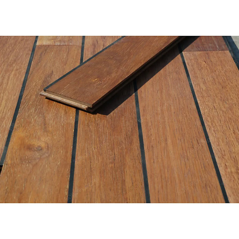 Aelle Carrelage Parquet pont de bateau avec joint de PU intégré en Merbau GABRIELLE- Parquet Massif|Voir Tous Les Parquets