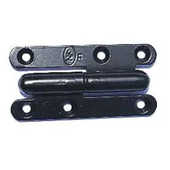 QCL Paumelle noire ronde Afbat 110 x 55 mm droite- Accesoire Pour Volet