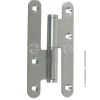 Diall Paumelle parisienne gauche bout rond en inox 110x55 mm- Accesoire Pour Volet