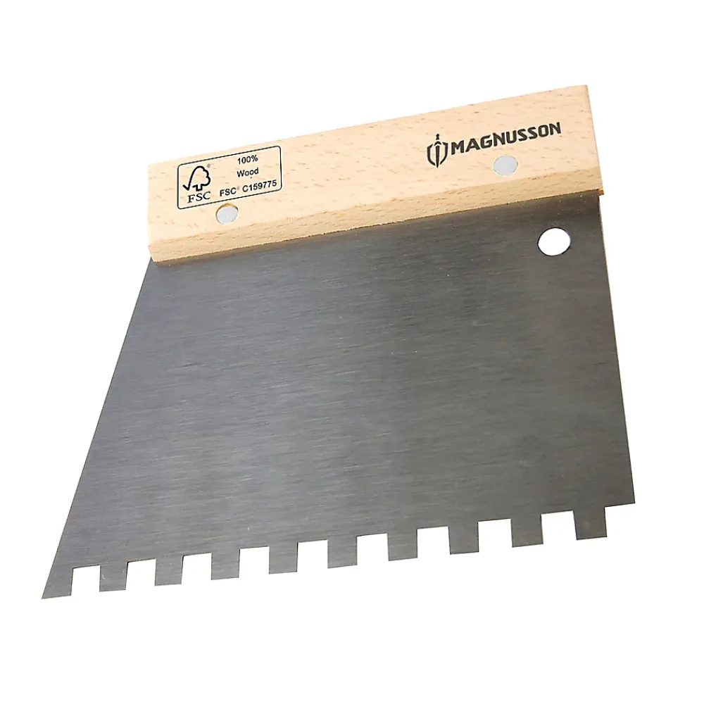Magnusson Peigne à colle carrelage 18cm U 9mm- Outils Du Carreleur