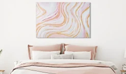 Mauro Ferretti Panneau Tasseau Bois<Peinture sur toile abstraite multicolore cm 60x2,7x90
