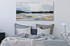 Mauro Ferretti Peinture sur toile abstraite multicolore cm 120x2,8x60- Panneau Tasseau Bois