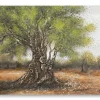 Mauro Ferretti Panneau Tasseau Bois<Peinture sur toile avec applications en relief cm 120x3,8x80