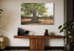 Mauro Ferretti Panneau Tasseau Bois<Peinture sur toile avec applications en relief cm 120x3,8x80