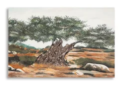 Mauro Ferretti Panneau Tasseau Bois<Peinture sur toile avec applications en relief cm 120x3,8x80