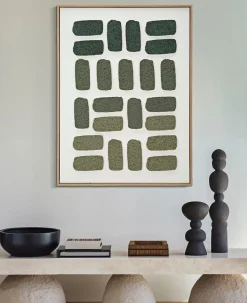 Mauro Ferretti Panneau Tasseau Bois<Peinture sur toile avec cadre cm 60x2,9x80