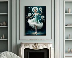 Mauro Ferretti Panneau Tasseau Bois<Peinture sur toile laquée avec cadre 72x4x102 cm