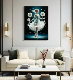 Mauro Ferretti Panneau Tasseau Bois<Peinture sur toile laquée avec cadre 72x4x102 cm