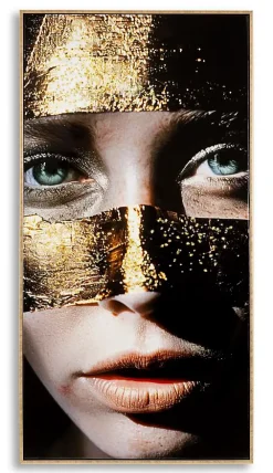 Mauro Ferretti Peinture sur toile laquée avec cadre 52x4x102 cm- Panneau Tasseau Bois