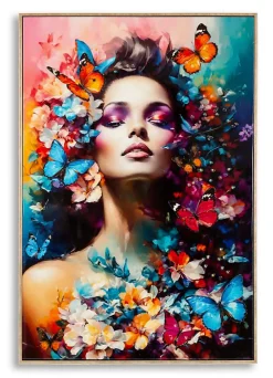Mauro Ferretti Panneau Tasseau Bois<Peinture sur toile laquée avec cadre 62x4x92 cm
