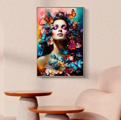 Mauro Ferretti Panneau Tasseau Bois<Peinture sur toile laquée avec cadre 62x4x92 cm