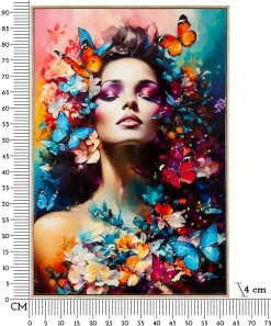 Mauro Ferretti Panneau Tasseau Bois<Peinture sur toile laquée avec cadre 62x4x92 cm