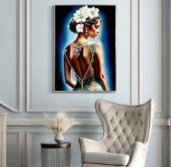 Mauro Ferretti Panneau Tasseau Bois<Peinture sur toile laquée avec cadre 72x4x102 cm