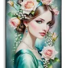 Mauro Ferretti Peinture sur toile laquée avec cadre 72x4x102 cm- Panneau Tasseau Bois