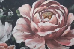 Mauro Ferretti Peinture sur toile multicolore fleurs cm 120x3,7x60- Panneau Tasseau Bois
