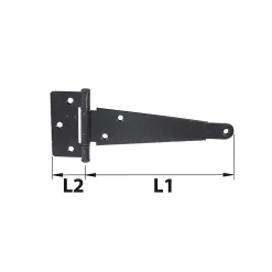 Afbat - Tb Industrie Sas Volet Battant<Penture anglaise axe composite ép.2 L.144 mm noir Afbat