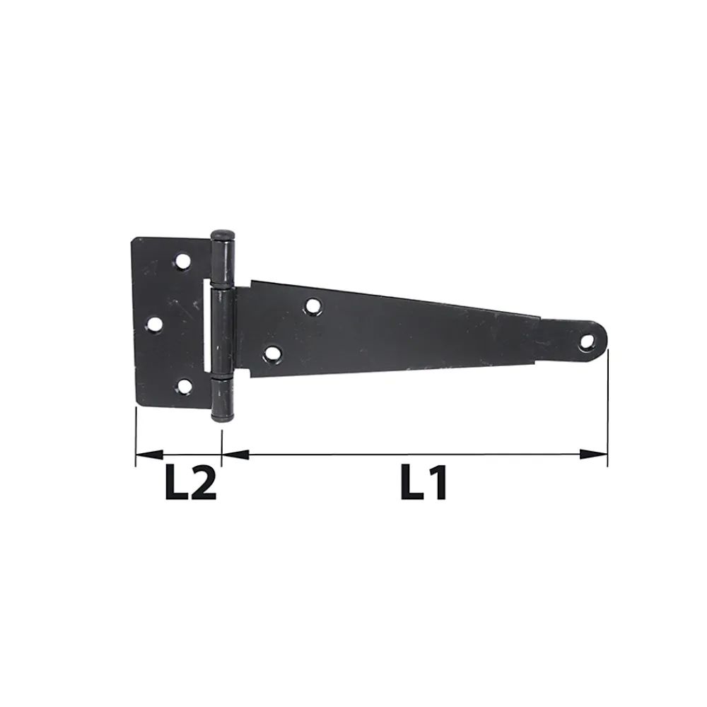 Afbat - Tb Industrie Sas Penture anglaise axe composite ép.2 L.194 mm noir Afbat- Volet Battant