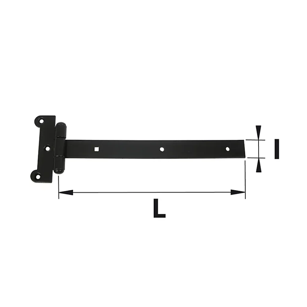 Afbat - Tb Industrie Sas Penture bout carré acier noir Afbat L.500 mm- Accesoire Pour Volet