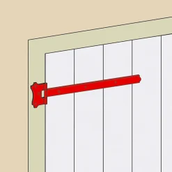 Afbat - Tb Industrie Sas Penture bout carré acier noir Afbat L.500 mm- Accesoire Pour Volet