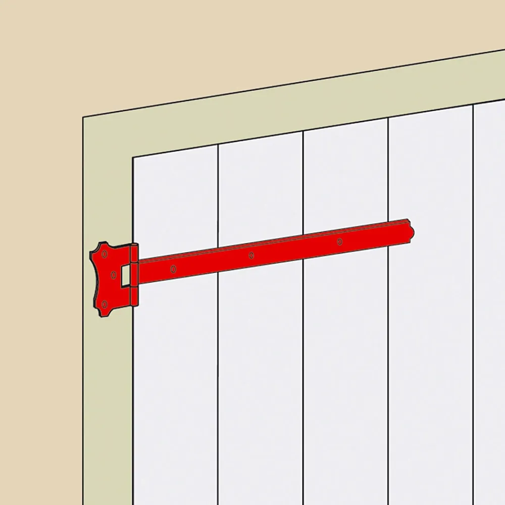 Afbat - Tb Industrie Sas Penture bout carré acier noir Afbat L.600 mm- Accesoire Pour Volet