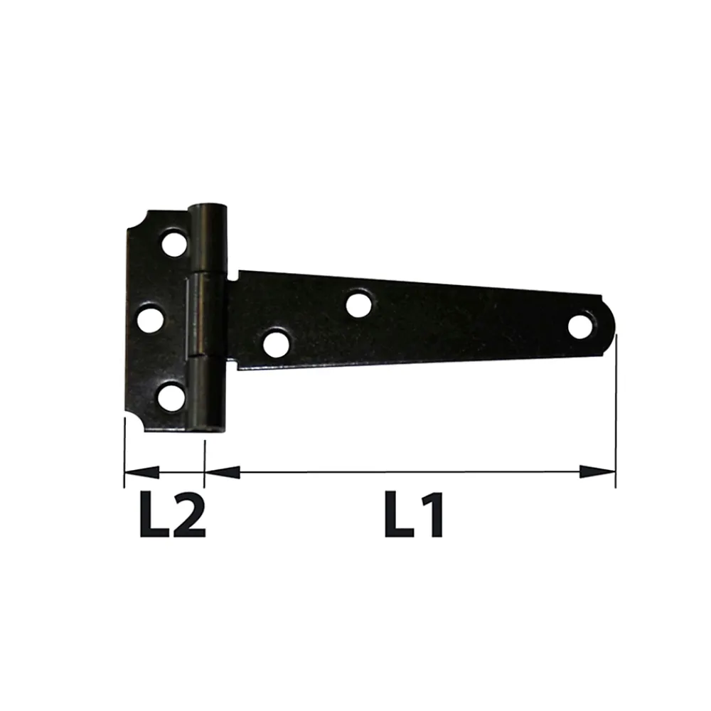 Afbat - Tb Industrie Sas Volet Battant<Penture légère ép.1,5 L.100 mm noir Afbat
