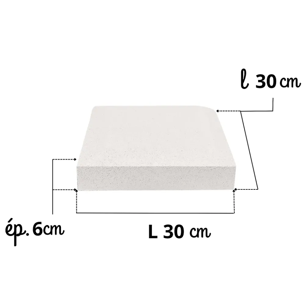 Prensimac PILIER BETON 106 cm - 6 pièces - Dimensions : L 106 x l 24 cm -Série B72 -Claustras - Balustres plates- Garde-Corps, Balustrade