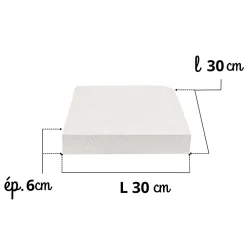 Prensimac Garde-Corps, Balustrade<PILIER BETON 115 cm - Lot de 6 - Dimensions : L 115 x l 24 cm - SERIE B78