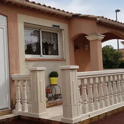 Prensimac Garde-Corps, Balustrade<PILIER BETON 115 cm - Lot de 6 - Dimensions : L 115 x l 24 cm - SERIE B78