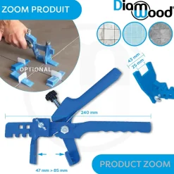 Diamwood Expert En Equipement Pince Pour Cale de Croisillons Autonivelants (cales 23 mm) - Diamwood- Outils Du Carreleur
