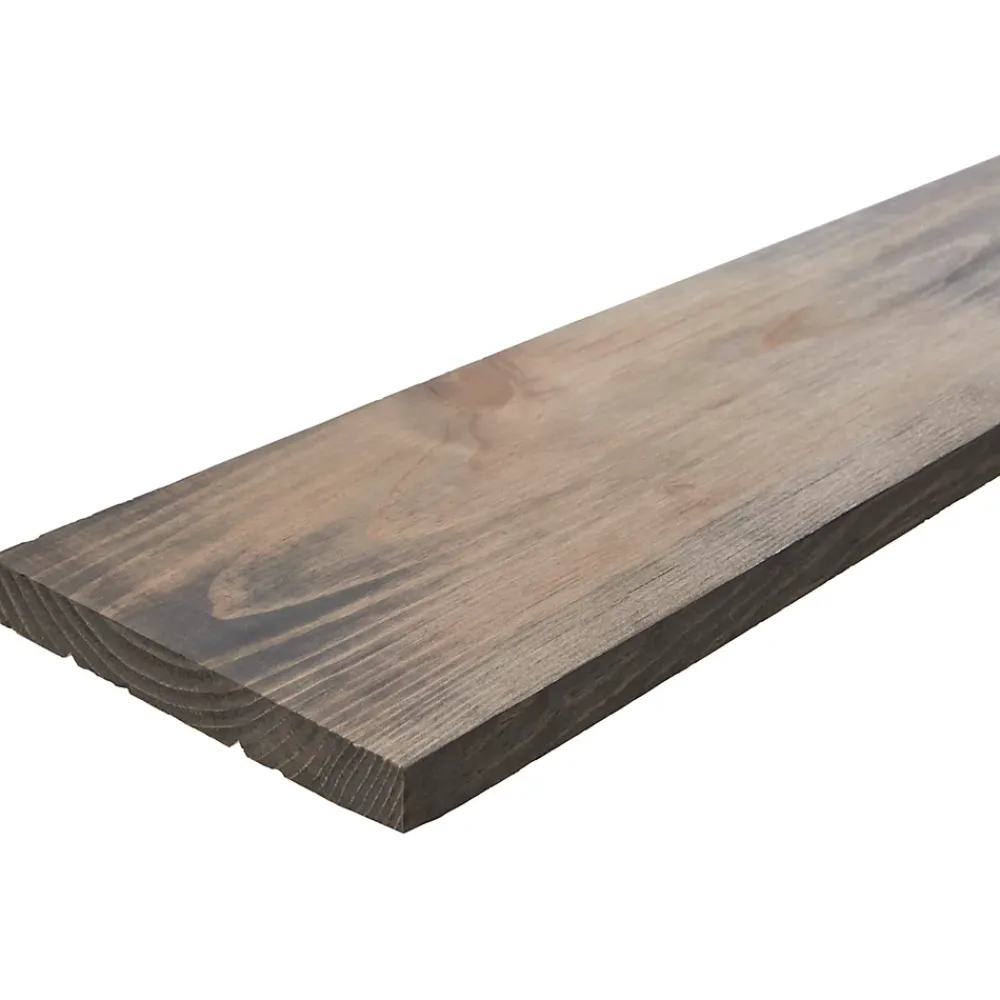 Planche pin maritime finition huilé grisé 198 x 17,7 cm ép.20 mm- Planche De Bois