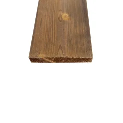 Wood&Sens Planche Rabotée Sapin Traité marron, L.240 x l.19,4 cm x Ep.27,5 mm- Planche De Bois