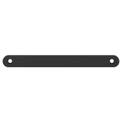 GoodHome Plaque de poignée de porte Minzh noir mat 190 x 7 mm- Poignée De Porte