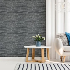 Modulo Plaquette de parement pierre naturelle - NATIMUR BLACK - - 0,54m² - intérieur/extérieur- Plaquette De Parement|Plaquette De Parement