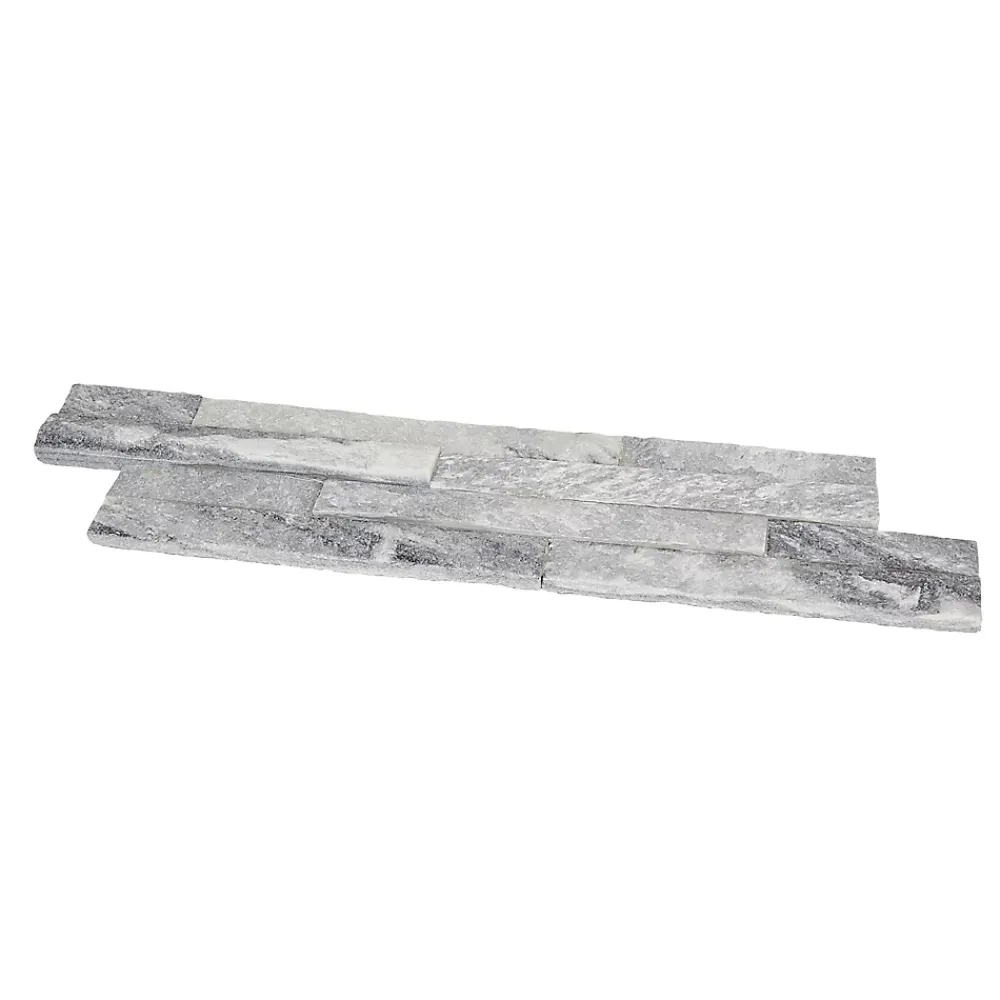 Plaquette de parement Austral pierre naturelle blanc gris (vendue au carton)- Plaquette De Parement|Plaquette De Parement