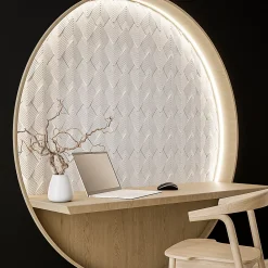 Modulo Plaquette De Parement|Plaquette De Parement<Plaquette de parement effet 3D - NAVARO WHITE - - 0,53m² - intérieur