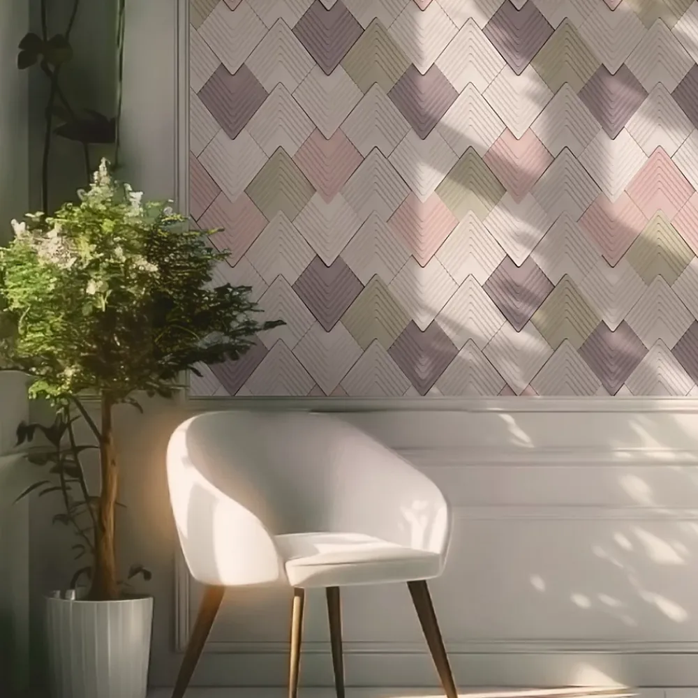 Modulo Plaquette De Parement|Plaquette De Parement<Plaquette de parement effet 3D - NAVARO WHITE - - 0,53m² - intérieur