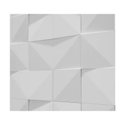 Modulo Plaquette de parement effet 3D - HAZE WHITE - - 0,48m² - intérieur- Plaquette De Parement|Plaquette De Parement